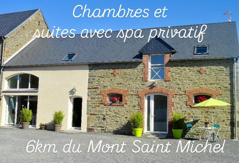Le Relais De La Hardiesse 6Km Mont St Michel - Chambres Doubles - Suite Spa Privatif Courtils Exterior foto